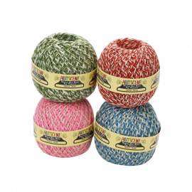 Jute tweekleurig touw 75 meter